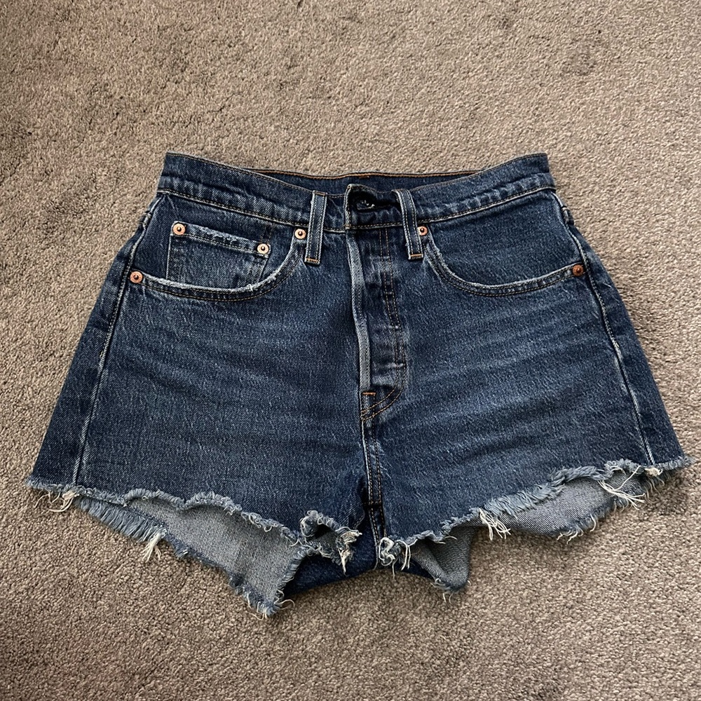 Levi's Dark Blue Jean Shorts